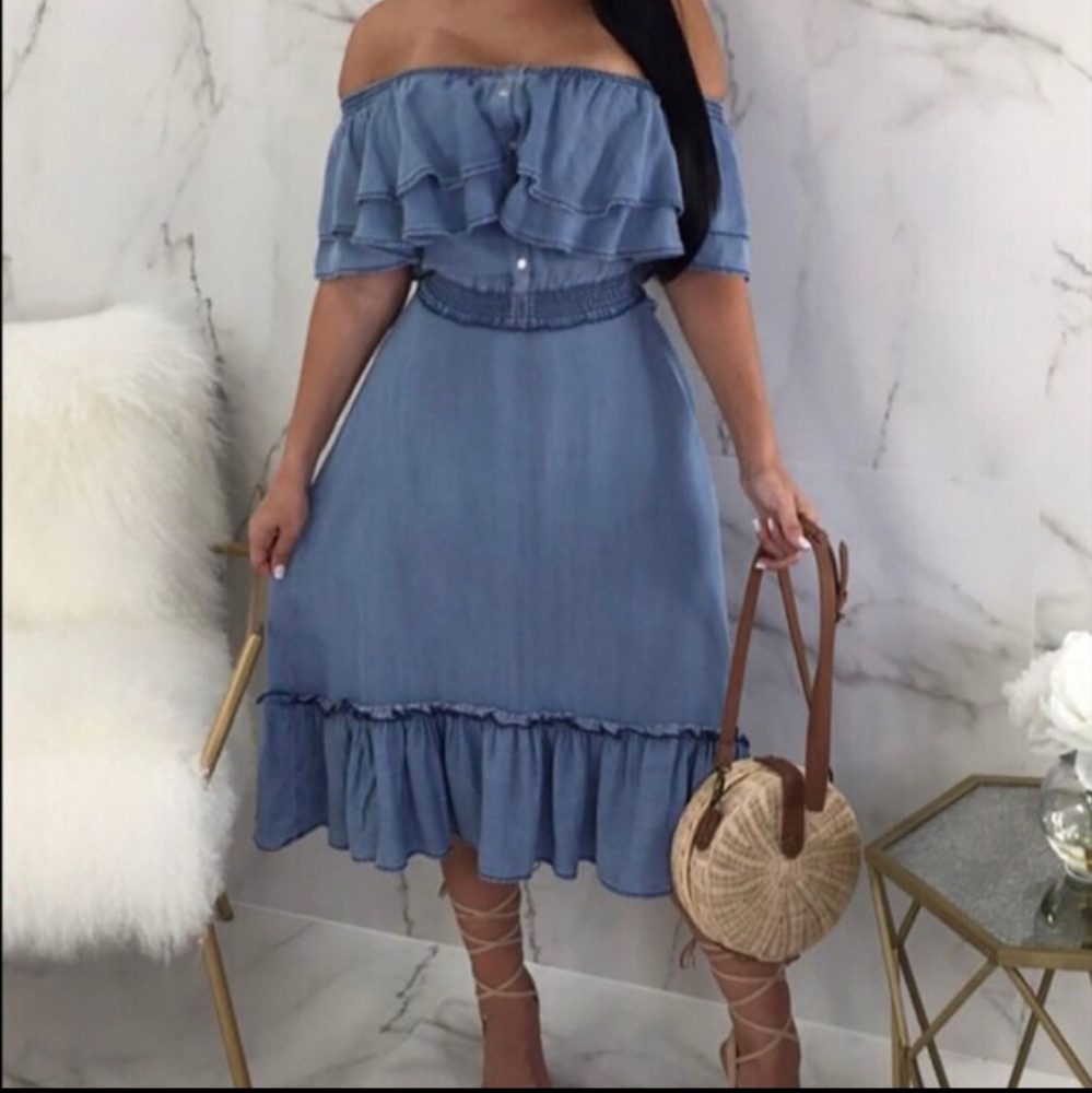 🌟Last one 🌟Blue Denim Dress